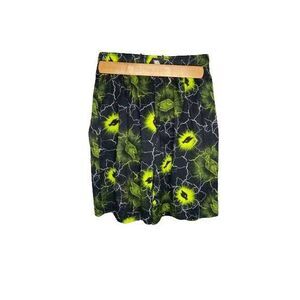 Tony Hawk Shorts Boys Small Green Black Bermuda Abstract Pull On S 6-8